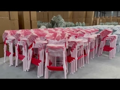 Chaises de salle à manger en plastique étanche chaises de salle à manger en plastique verte colorée