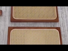 Chaise de soirée en bois et en roseau, taille réglable