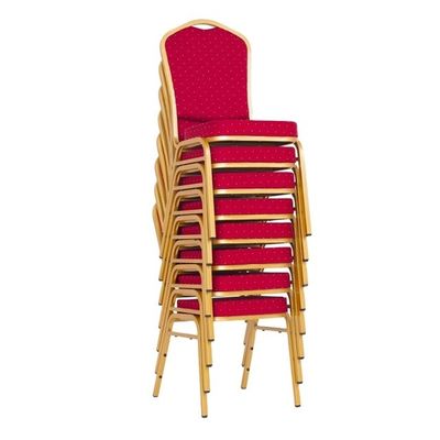 acheter Fabrique Chaises de banquet rouges Chaises de banquet empilables de mariage en gros fabrication en ligne