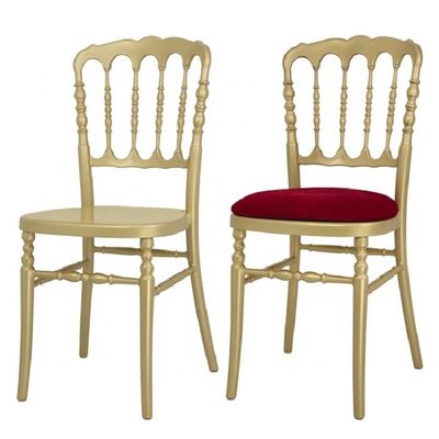 acheter Chaises de banquet empilées en or sur mesure Chaises de salle de réception en or fabrication en ligne