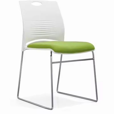 acheter Chaises de conférence d'empilement vert-orange Chaises de réunion d'empilement avec jambes métalliques fabrication en ligne