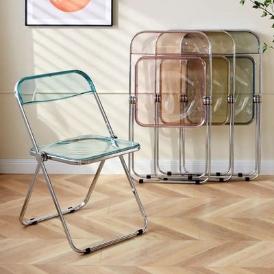 acheter Chaise pliable en acrylique vert bleu, réglable, en plastique transparent fabrication en ligne