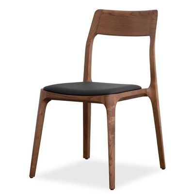 acheter Chaise de salle à manger en bois sans bras chaise de salle à manger en cuir en PU fabrication en ligne