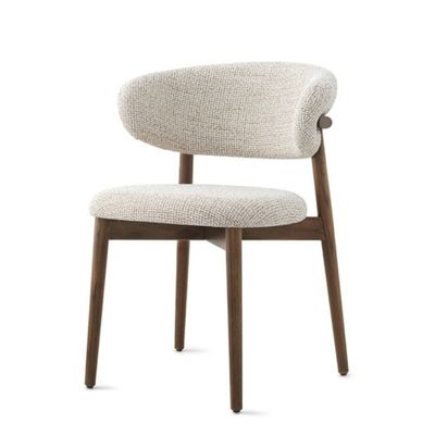 acheter Chaises à manger en bois léger en fer en tissu rembourrée Chaises à manger en bois moderne fabrication en ligne