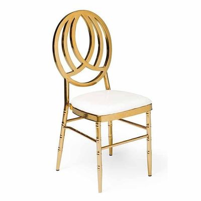 acheter Appartement Chaises Chiavari dorées Chaises Chiavari dorées avec coussin blanc fabrication en ligne