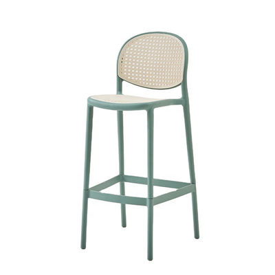 acheter Accueil Balcon Chaise de bar en rotin Tabouret de bureau en rotin vert sur mesure fabrication en ligne