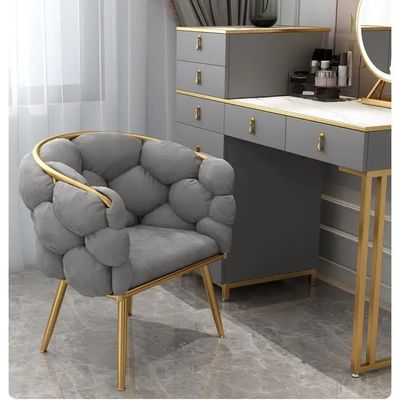 acheter Chaises de salle à manger en velours et en touffes Chaises de salle à manger rembourrées en beige réglable fabrication en ligne