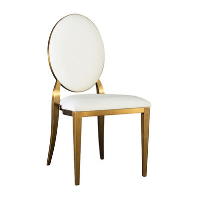 acheter Chaises de banquet en aluminium or Chaises de salon de bal blanches sur mesure fabrication en ligne
