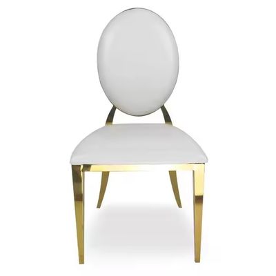 acheter Chaises de banquet avec coussin de dossier rond en métal pour événements de mariage dans les hôtels et restaurants fabrication en ligne