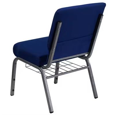 Des chaises d'église bleues de la marine, des chaises d'église en tissu, des chaises d'église, du design moderne