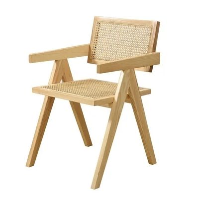Chaise personnalisable en rotin et en bois Chaises de salle à manger en bois