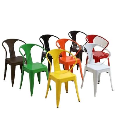 Chaise à charnière à cadre métallique réglable Chaises à manger en métal sur mesure