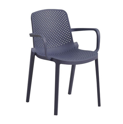 Chaises de jardin en extérieur en plastique en PP chaises à manger en plastique avec une grande durabilité