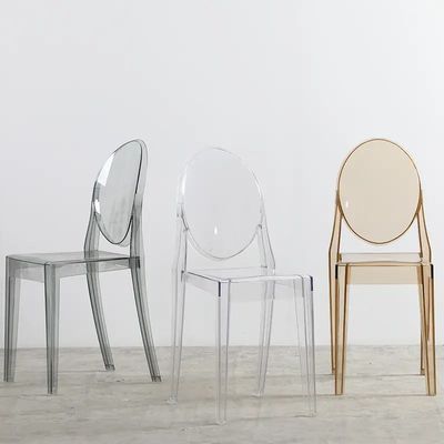 Chaise acrylique pour banquet de style victorien