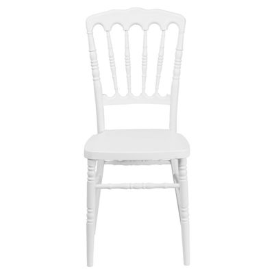 Chaises de chiavari blanches pour mariage Chaises de chiavari en plastique en PP empilable