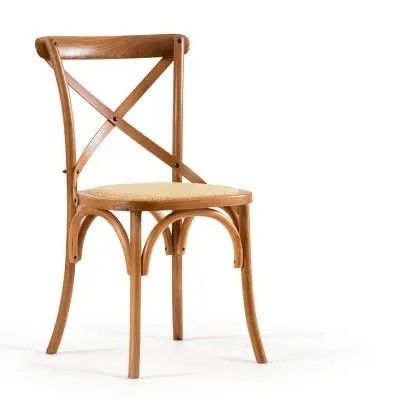 Chaise de café en bois de béton classique rustique
