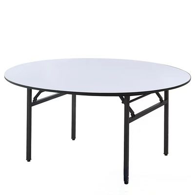 Table ronde pliante en plastique MDF Table ronde pliante de banquet