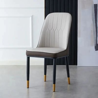Style italien chaises colorées rembourrées Parsons en cuir PU pour le restaurant à domicile