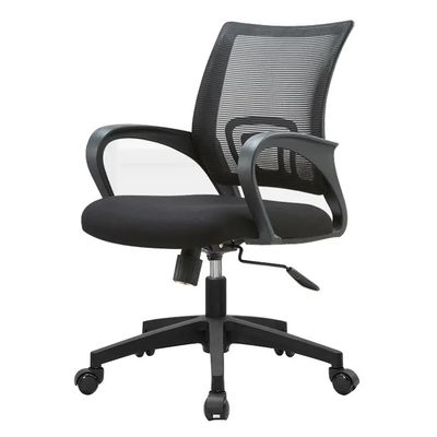 Chaise de bureau en treillis moderne pivotante à dos moyen