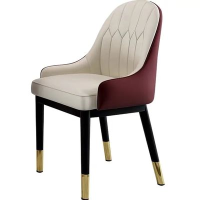 Chaises à manger modernes à dos haut rembourré