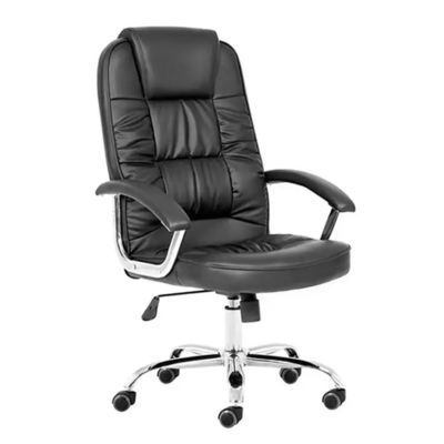 Chaise de bureau ergonomie en cuir