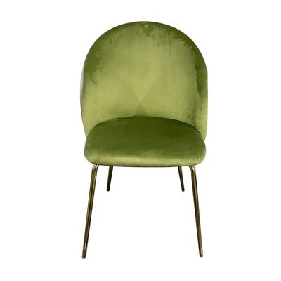 Chaises de salle à manger tapissées en vert de sauge Chaise tapissée en boucle confortable
