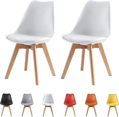 Chaises de cuisine en plastique blanche pour cuisine restaurant