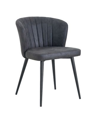 Chaise en tissu velours sans bras