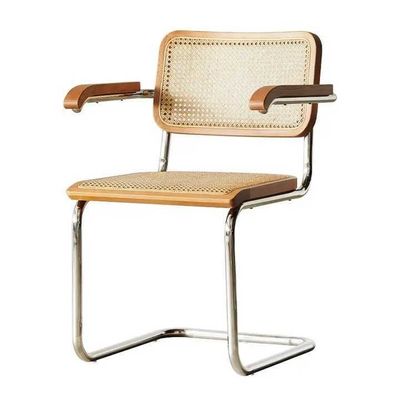 Chaise à manger en rotin moderne du milieu du siècle