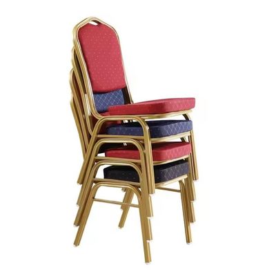 Meubles d'hôtel Chaises métalliques empilables pour banquet Restaurant et salle à manger à domicile